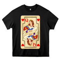 Black love playing cards queen Heavy Core Tee - AdoDesignShop