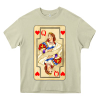 Mossy love playing cards queen Heavy Core Tee - AdoDesignShop