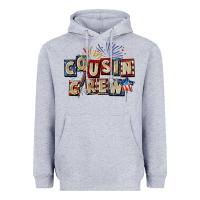 Heather Grey Cousin crew 4th of july Heavyweight Hoodie - CowGirlArtShop