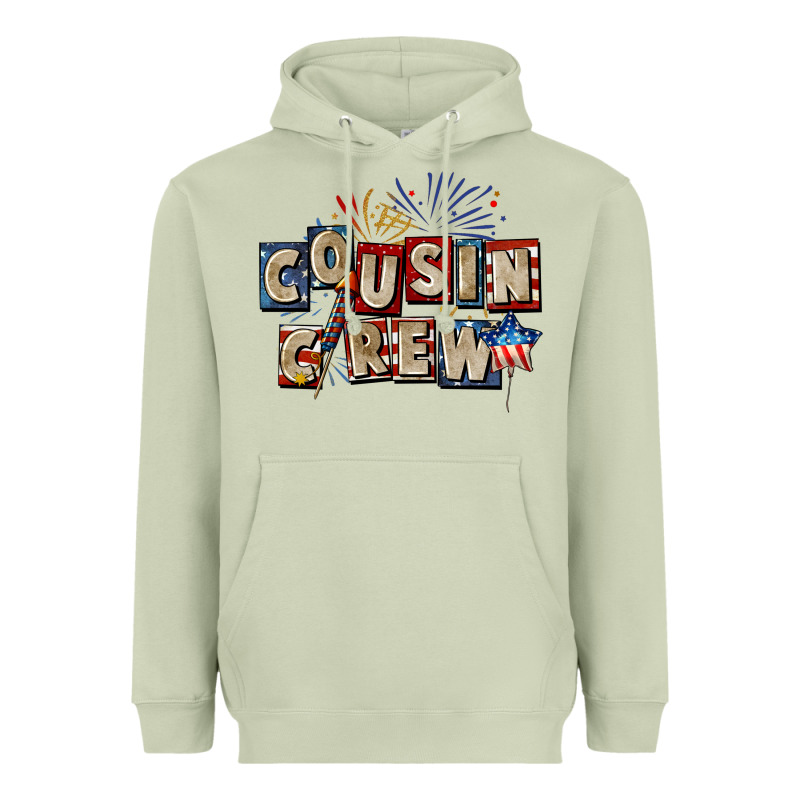Cousin Crew 4th Of July Heavyweight Hoodie by CowGirlArtShop | Teevron