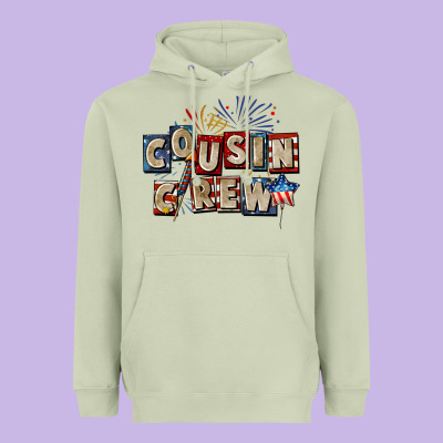Cousin Crew 4th Of July Heavyweight Hoodie Designed By Cowgirlartshop