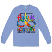 Colony Blue autism acceptance Long Sleeve Tee - LillyAllenDesigns
