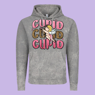 Cupid Cupid Cupid Valentine's Day Vintage Hoodie Designed By Maliassmallbusiness