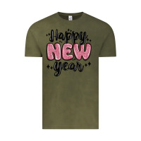 Vintage Olive happy new year Vintage Tee - MaliasSmallBusiness