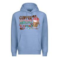 Colony Blue Coffee nurse repeat Premium Hoodie - CowGirlArtShop