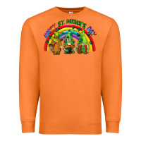 Happy St. Patrick's Day Rainbow Gnomes Premium Sweatshirt | Teevron