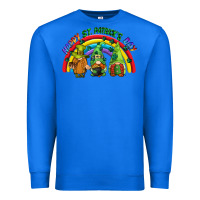 True Royal Happy St. Patrick's Day rainbow gnomes Premium Sweatshirt - CowGirlArtShop