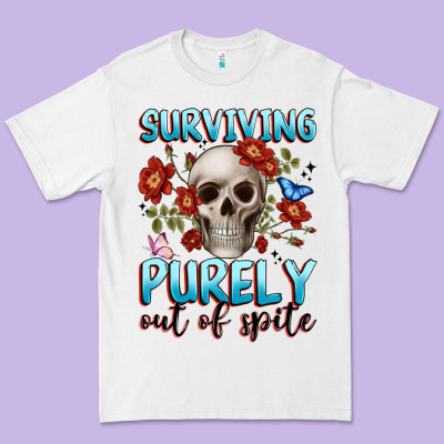 Surviving Purely Out Of Spite Premium Tee Designed By Jahusdesignshop