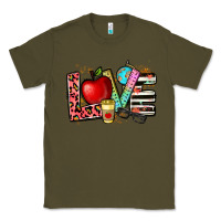 Army Green love teacher Classic Tee - NancyCooperArtShop