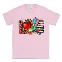Bubblegum Pink love teacher Classic Tee - NancyCooperArtShop