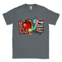 Charcoal Heather love teacher Classic Tee - NancyCooperArtShop