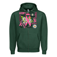 Sports Green Breast Cancer Zipper Hoodie - NancyCooperArtShop