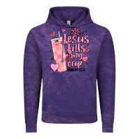 Cloud Purple valentine jesus fills my cup Vintage Hoodie - MaliasSmallBusiness