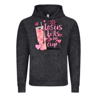 Vintage Black valentine jesus fills my cup Vintage Hoodie - MaliasSmallBusiness