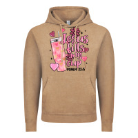 Valentine Jesus Fills My Cup Vintage Hoodie | Teevron
