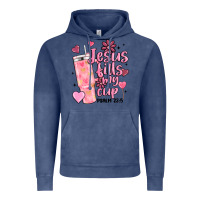 Vintage Denim valentine jesus fills my cup Vintage Hoodie - MaliasSmallBusiness