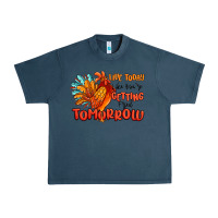 Midnight Navy live today like you're getting fried tomorrow Urban Heavy Tee - MaliasSmallBusiness