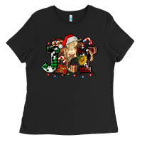 Black joy and cow christmas candies and letters Ladies Tee - AdoDesignShop