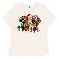 Bone joy and cow christmas candies and letters Ladies Tee - AdoDesignShop
