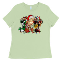 Matcha joy and cow christmas candies and letters Ladies Tee - AdoDesignShop