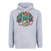 Heather Grey Easter Mama Happy Easter Day Heavyweight Hoodie - CowGirlArtShop