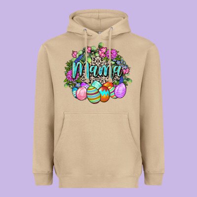 Easter Mama Happy Easter Day Heavyweight Hoodie Designed By Cowgirlartshop