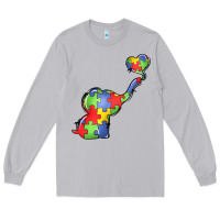 Moon Dust autism awareness elephant Long Sleeve Tee - LillyAllenDesigns