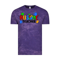 Cloud Purple ausome teacher Vintage Tee - MaliasSmallBusiness