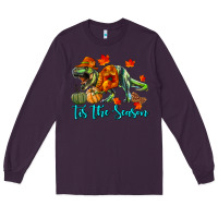 Plum T- Rex Tis The Season Long Sleeve Tee - RanaPortraitStore
