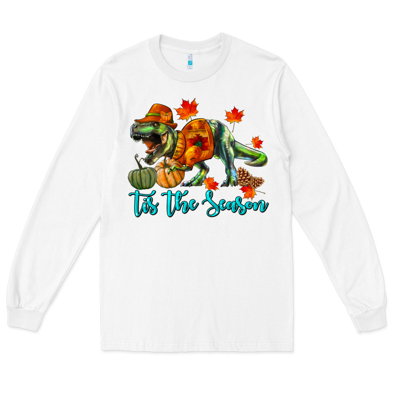 T- Rex Tis The Season Long Sleeve Tee by RanaPortraitStore | Teevron