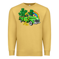 Antique Gold western truck St. Patrick's Day Premium Sweatshirt - HowdyJamesFarm