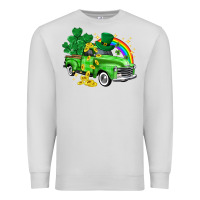 Dove Grey western truck St. Patrick's Day Premium Sweatshirt - HowdyJamesFarm