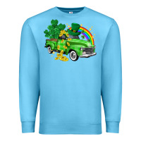 Ocean Blue western truck St. Patrick's Day Premium Sweatshirt - HowdyJamesFarm