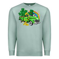 Seafoam western truck St. Patrick's Day Premium Sweatshirt - HowdyJamesFarm
