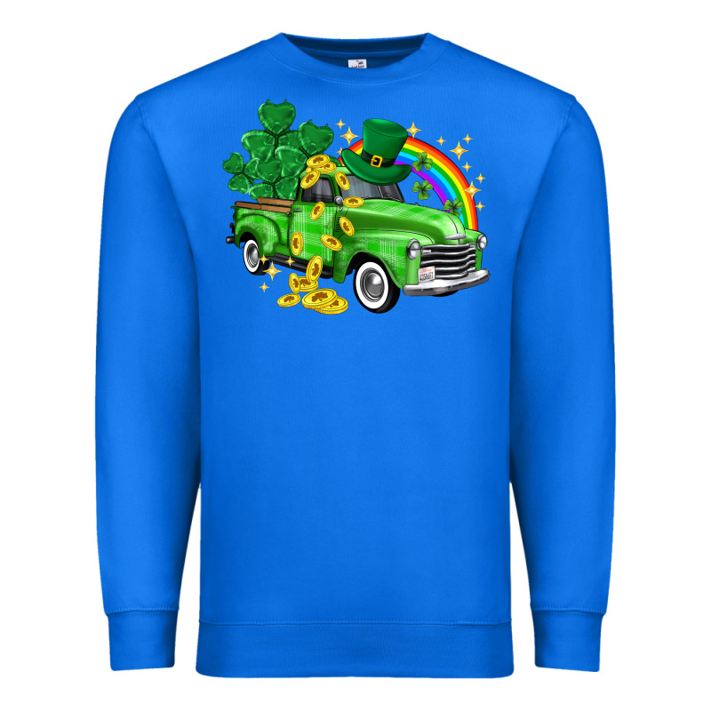 Western Truck St. Patrick's Day Premium Sweatshirt by HowdyJamesFarm | Teevron
