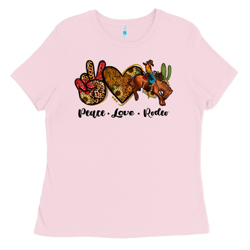 Peace Love Rodeo Ladies Tee by JahusDesignShop | Teevron