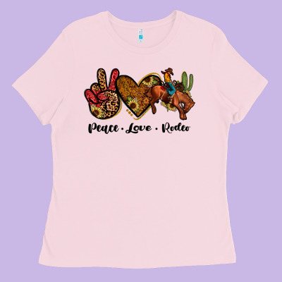Peace Love Rodeo Ladies Tee Designed By Jahusdesignshop