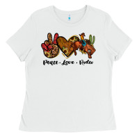 White peace love rodeo Ladies Tee - JahusDesignShop