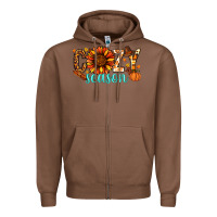 Chestnut Cozy season Thanksgiving Zipper Hoodie - NancyCooperArtShop
