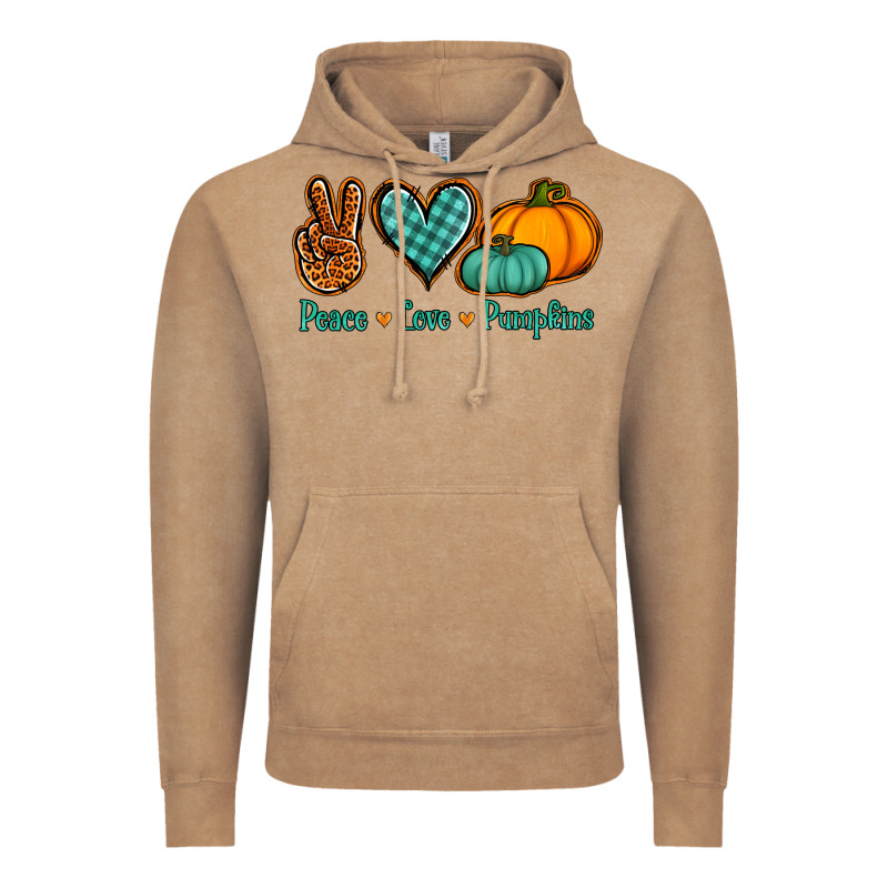 Peace Love Pumpkins Vintage Hoodie by NancyCooperArtShop | Teevron