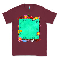 Burgundy school add your own text Classic Tee - NancyCooperArtShop