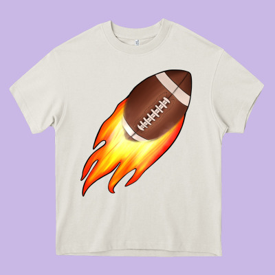 American Football Heavy Core Tee Designed By Jahusdesignshop