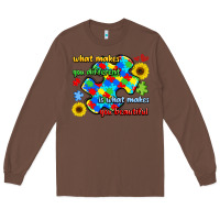 Chestnut what makes you different is what makes  you beauti Long Sleeve Tee - LillyAllenDesigns