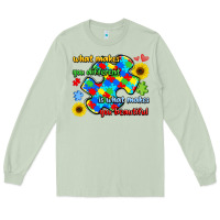 Matcha what makes you different is what makes  you beauti Long Sleeve Tee - LillyAllenDesigns