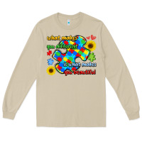 Mushroom what makes you different is what makes  you beauti Long Sleeve Tee - LillyAllenDesigns
