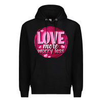 Black Love more worry less Valentine's Day Premium Hoodie - HowdyJamesFarm