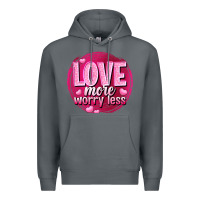 Rock Love more worry less Valentine's Day Premium Hoodie - HowdyJamesFarm