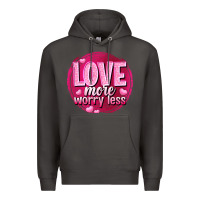 Smoke Love more worry less Valentine's Day Premium Hoodie - HowdyJamesFarm