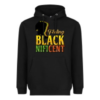 Black Feeling blacknificent Heavyweight Hoodie - HowdyJamesFarm