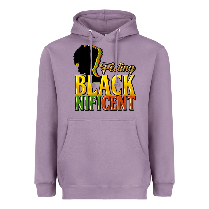 Feeling Blacknificent Heavyweight Hoodie by HowdyJamesFarm | Teevron